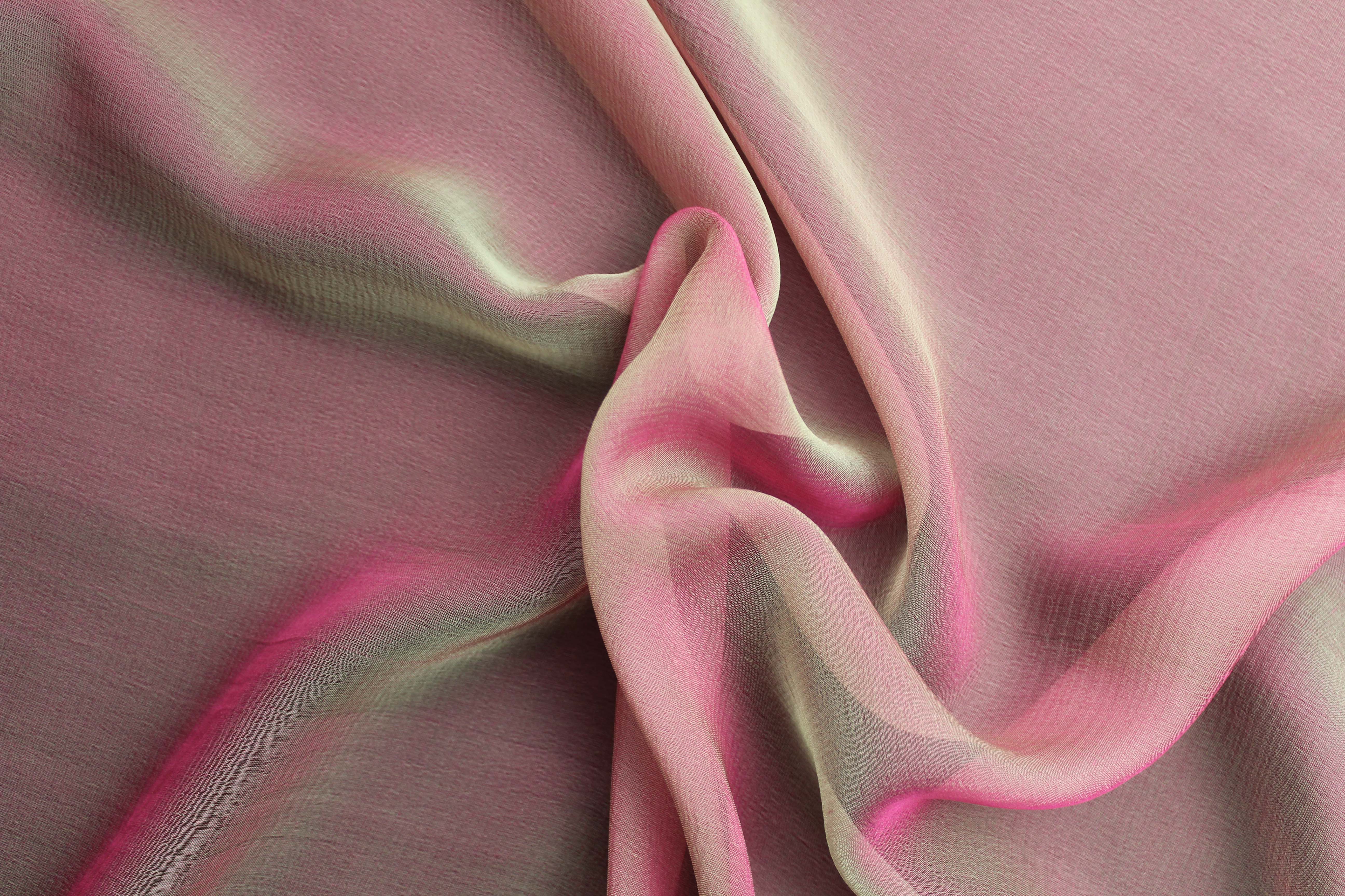 SHOT SILK CHIFFON - WINE/SAGE